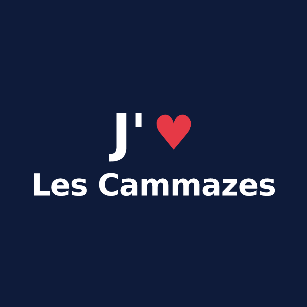 T-shirt personnalisé Les Cammazes — design J'aime Les Cammazes