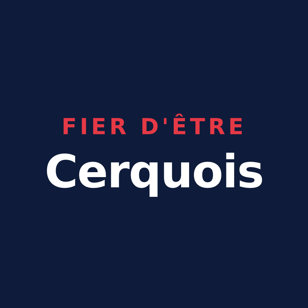 T-shirt « Fier d'être Cerquois » — design pour Les Cerqueux