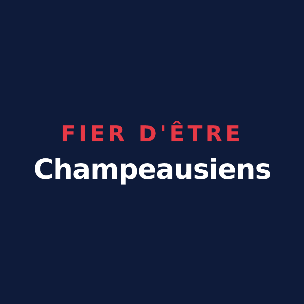 T-shirt « Fier d'être Champeausiens » — design pour Les Champeaux