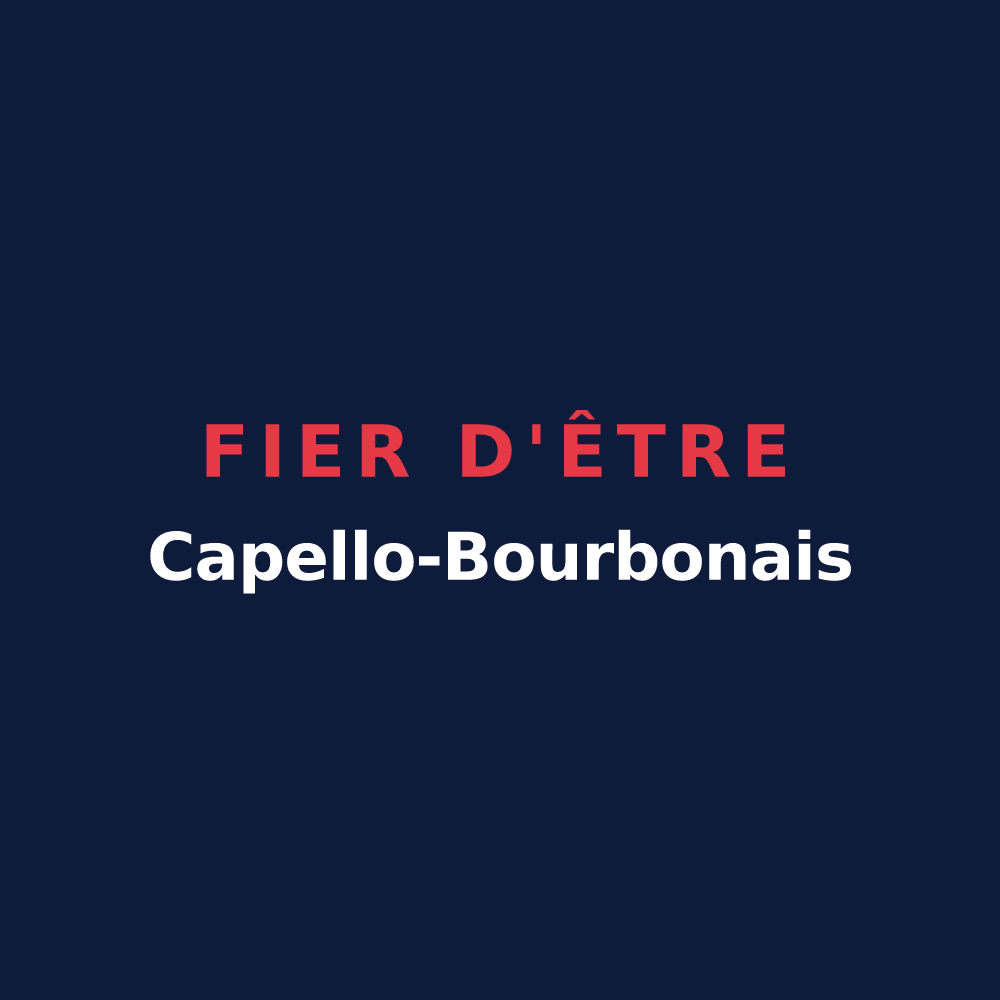 T-shirt « Fier d'être Capello-Bourbonais » — design pour Les Chapelles-Bourbon