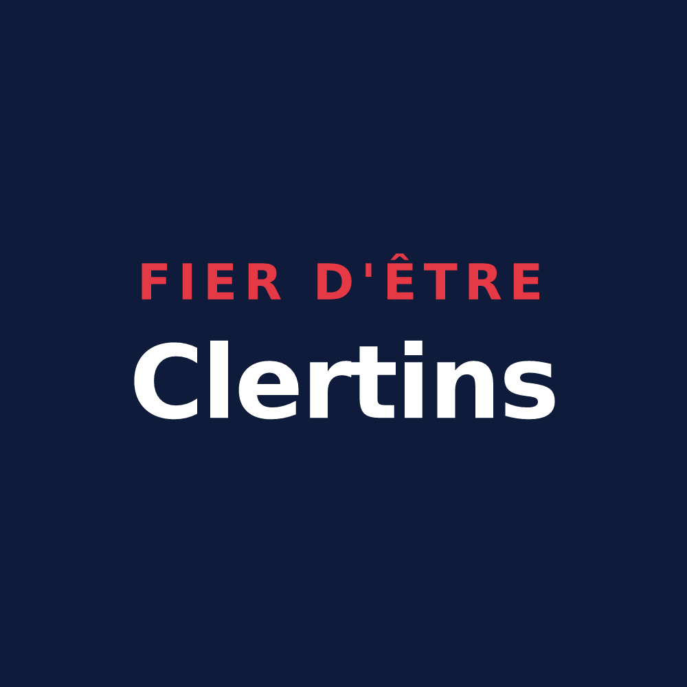 T-shirt « Fier d'être Clertins » — design pour Les Clefs