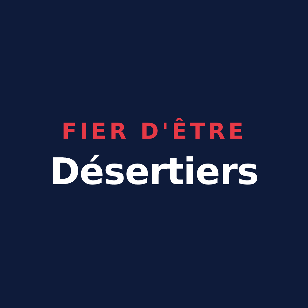 T-shirt « Fier d'être Désertiers » — design pour Les Déserts