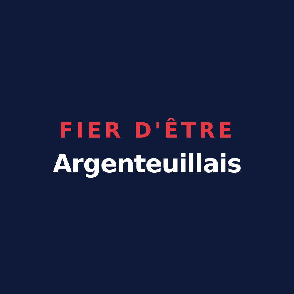 T-shirt « Fier d'être Argenteuillais » — design pour Les Églises-d'Argenteuil
