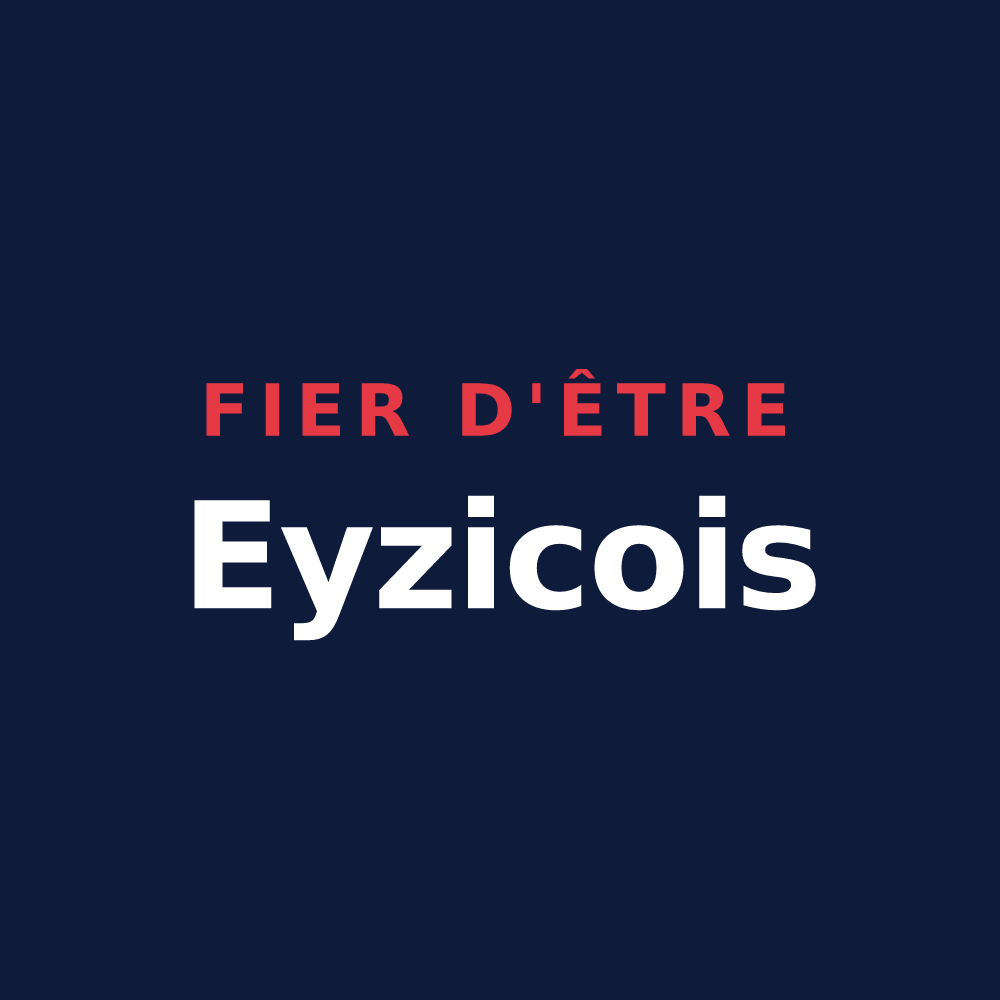 T-shirt « Fier d'être Eyzicois » — design pour Les Eyzies