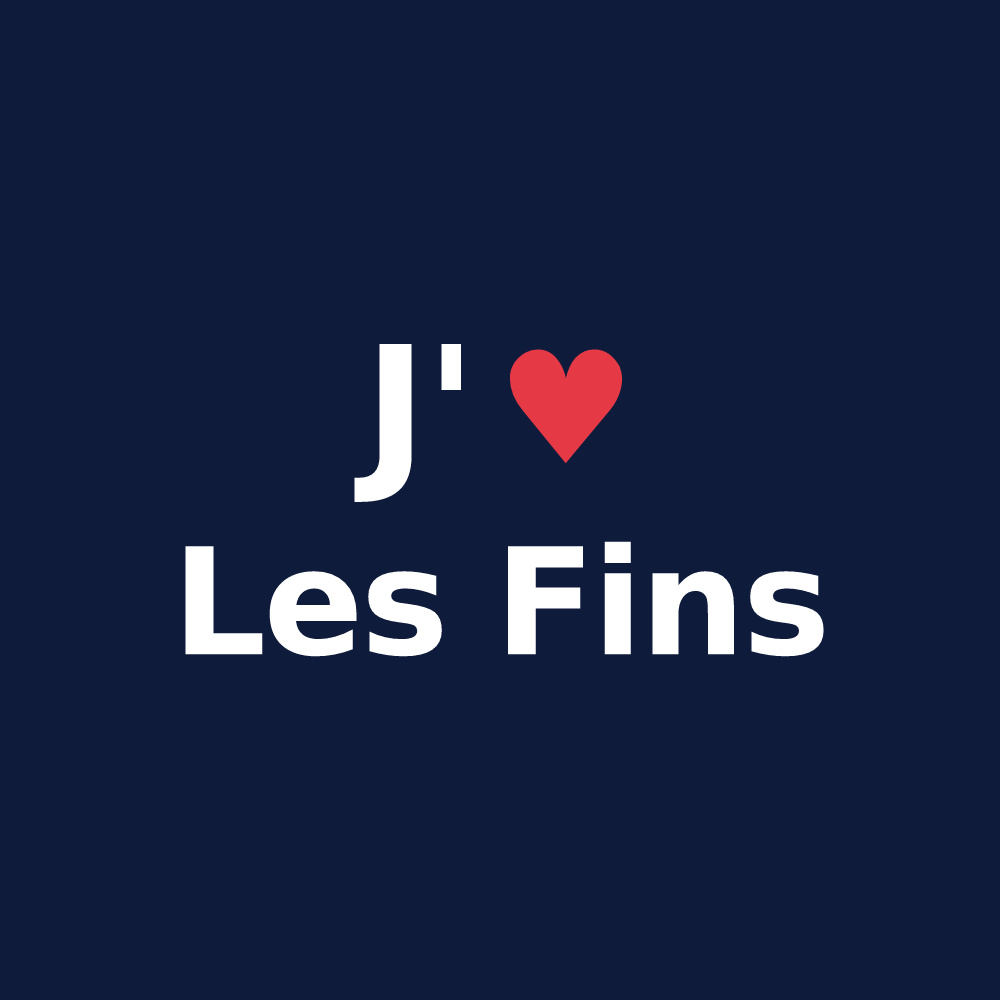 T-shirt personnalisé Les Fins — design J'aime Les Fins