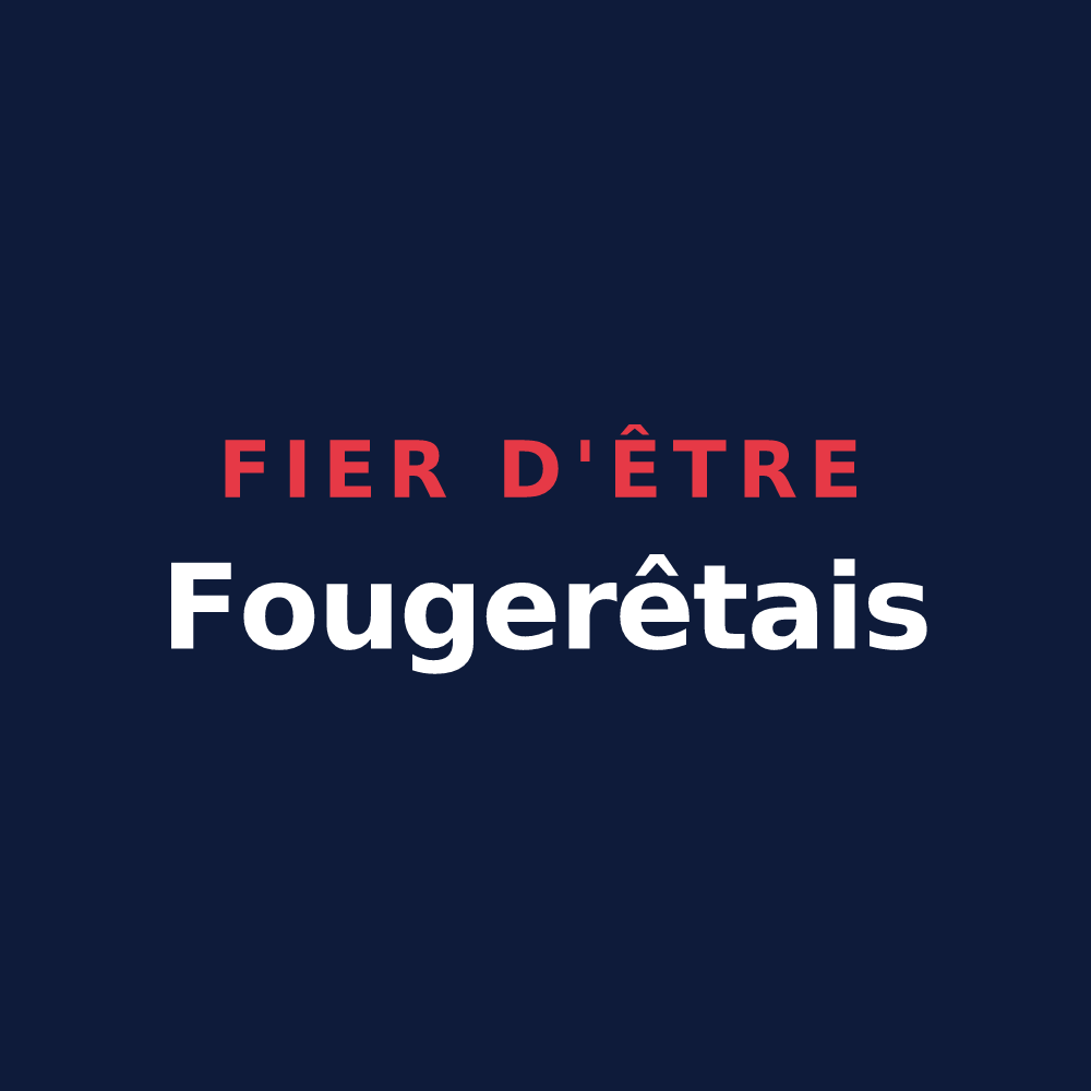 T-shirt « Fier d'être Fougerêtais » — design pour Les Fougerêts