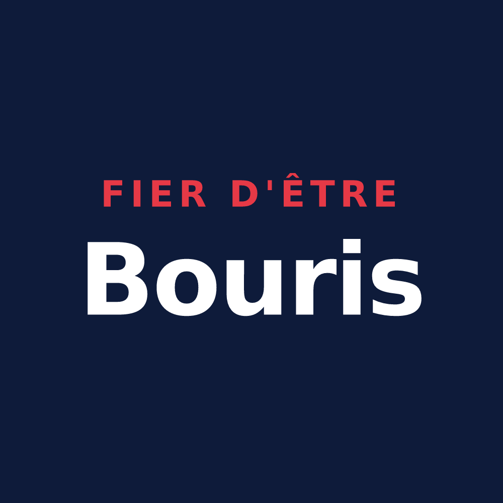 T-shirt « Fier d'être Bouris » — design pour Les Fourgs