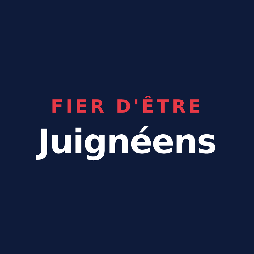 T-shirt « Fier d'être Juignéens » — design pour Les Garennes sur Loire