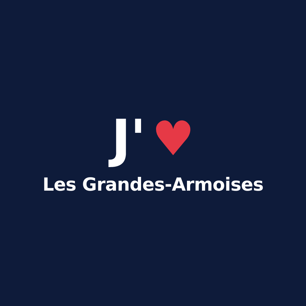 T-shirt personnalisé Les Grandes-Armoises — design J'aime Les Grandes-Armoises