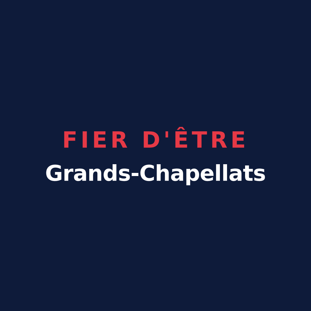 T-shirt « Fier d'être Grands-Chapellats » — design pour Les Grandes-Chapelles