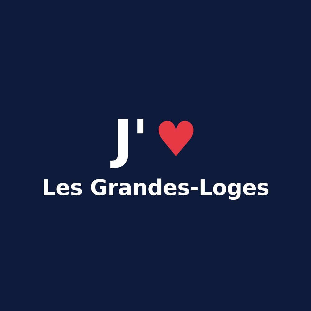T-shirt personnalisé Les Grandes-Loges — design J'aime Les Grandes-Loges