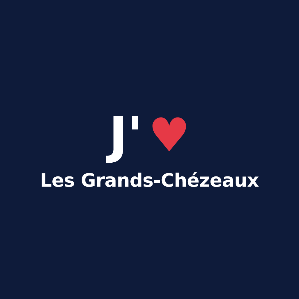 T-shirt personnalisé Les Grands-Chézeaux — design J'aime Les Grands-Chézeaux