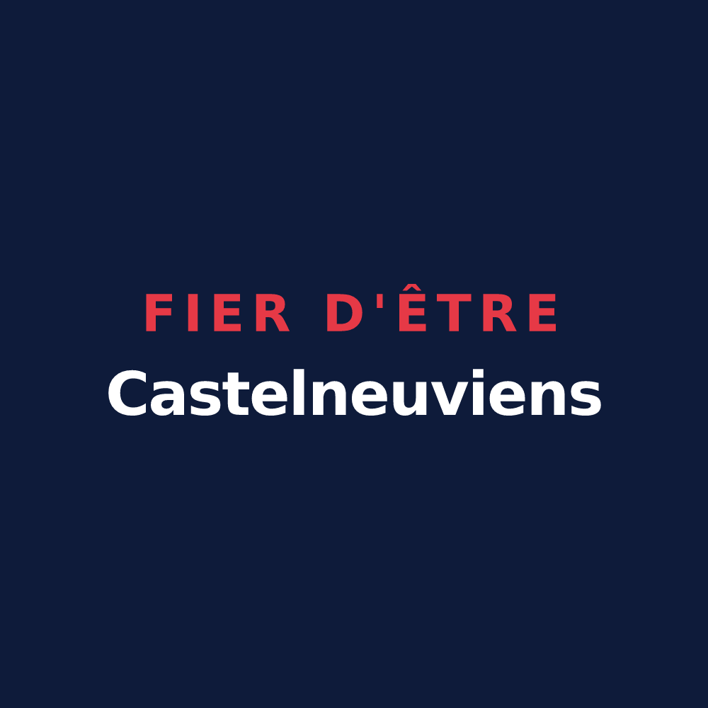 T-shirt « Fier d'être Castelneuviens » — design pour Les Hauts-d'Anjou