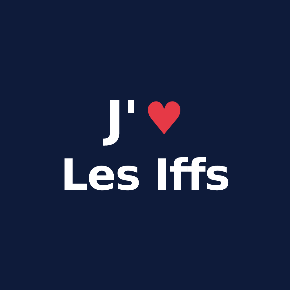 T-shirt personnalisé Les Iffs — design J'aime Les Iffs