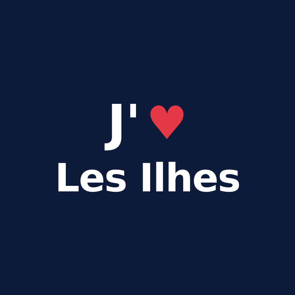 T-shirt personnalisé Les Ilhes — design J'aime Les Ilhes