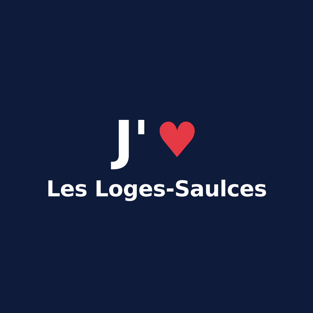 T-shirt personnalisé Les Loges-Saulces — design J'aime Les Loges-Saulces