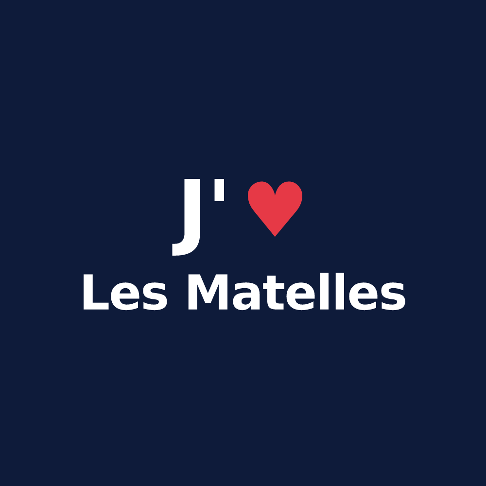 T-shirt personnalisé Les Matelles — design J'aime Les Matelles