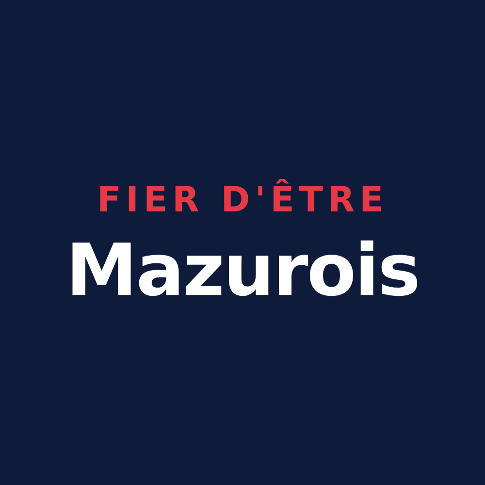 T-shirt « Fier d'être Mazurois » — design pour Les Mazures