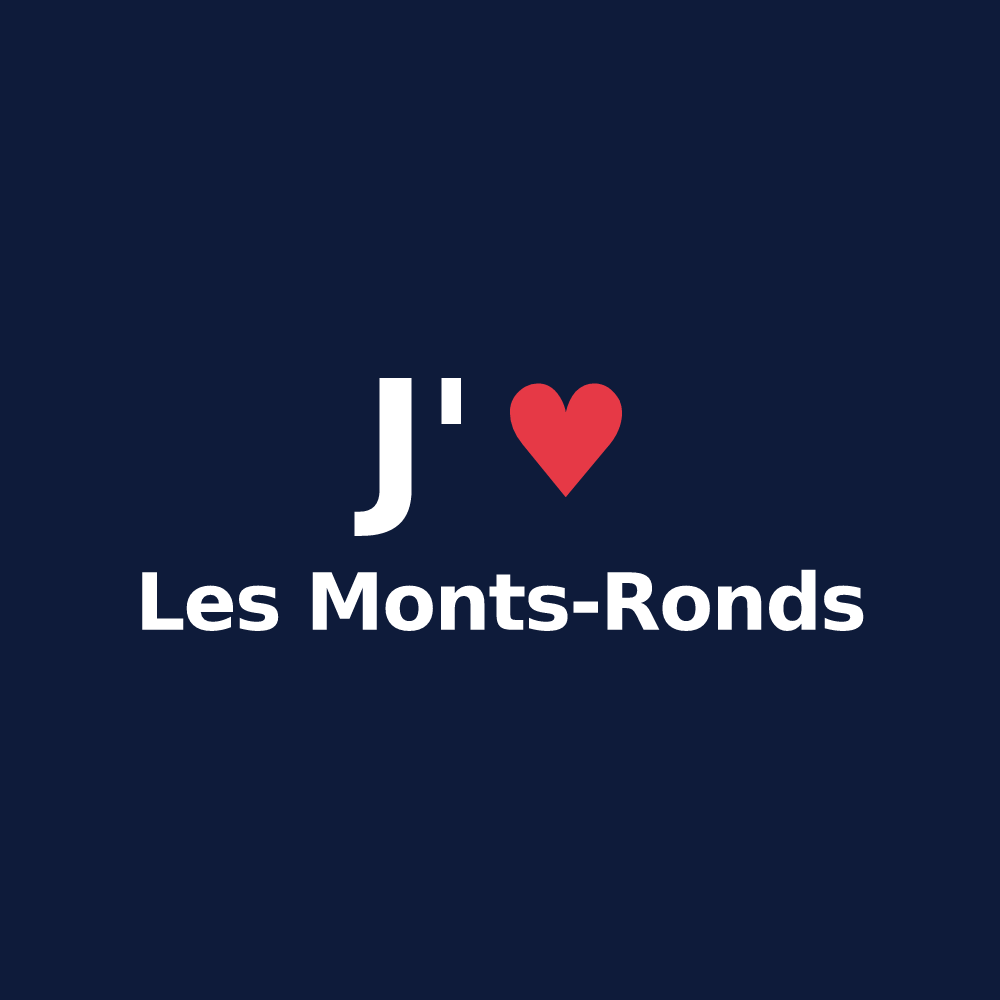 T-shirt personnalisé Les Monts-Ronds — design J'aime Les Monts-Ronds