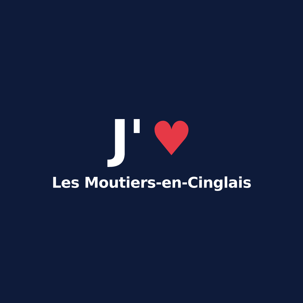 T-shirt personnalisé Les Moutiers-en-Cinglais — design J'aime Les Moutiers-en-Cinglais