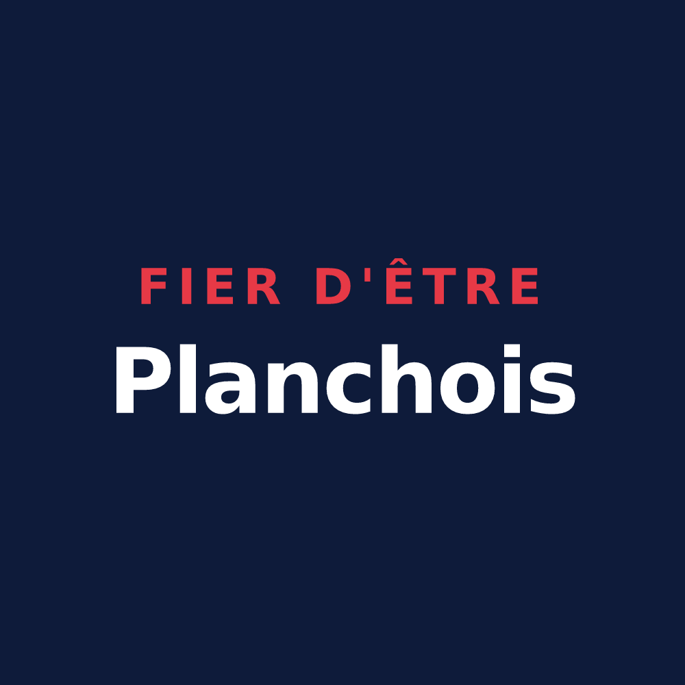 T-shirt « Fier d'être Planchois » — design pour Les Planches-en-Montagne