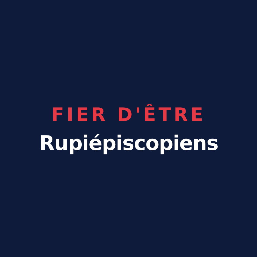 T-shirt « Fier d'être Rupiépiscopiens » — design pour Les Roches-l'Évêque