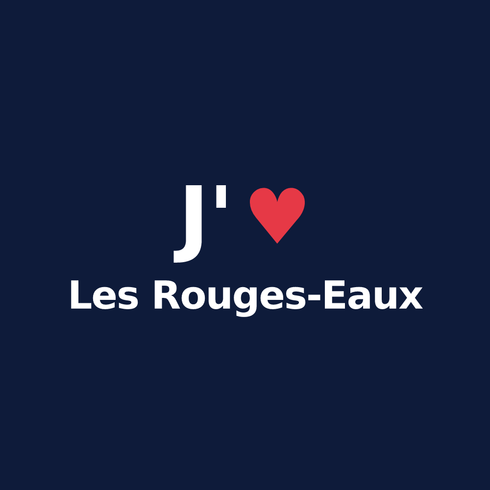 T-shirt personnalisé Les Rouges-Eaux — design J'aime Les Rouges-Eaux