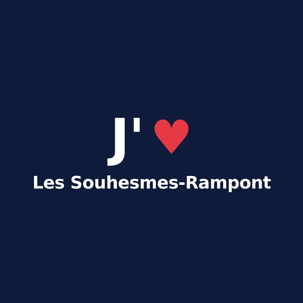 T-shirt personnalisé Les Souhesmes-Rampont — design J'aime Les Souhesmes-Rampont