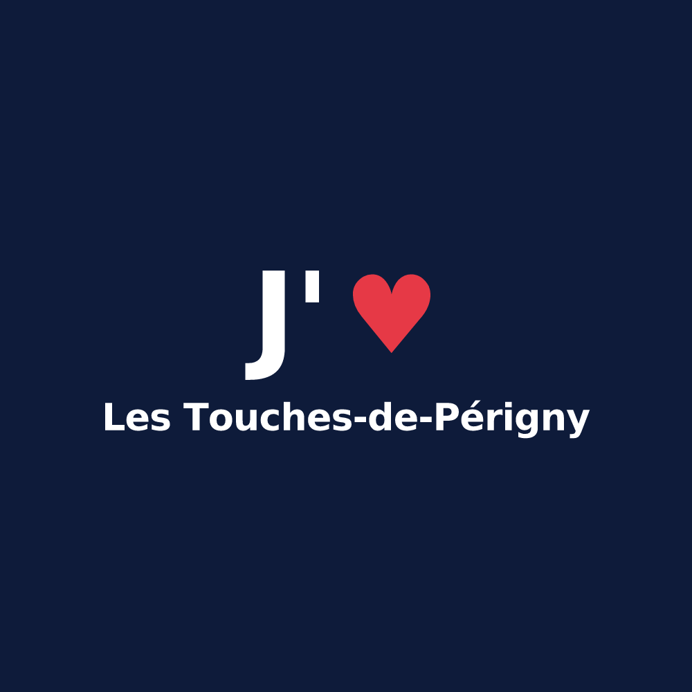 T-shirt personnalisé Les Touches-de-Périgny — design J'aime Les Touches-de-Périgny