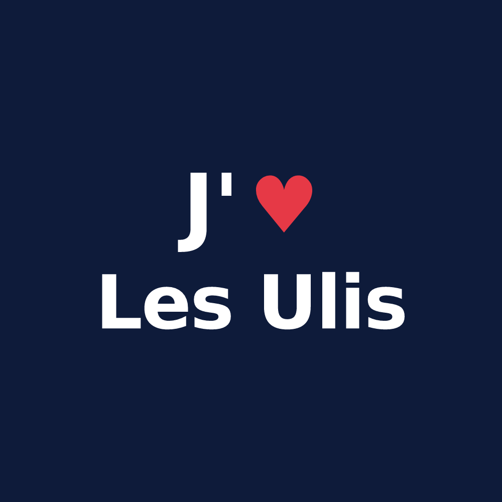 T-shirt personnalisé Les Ulis — design J'aime Les Ulis
