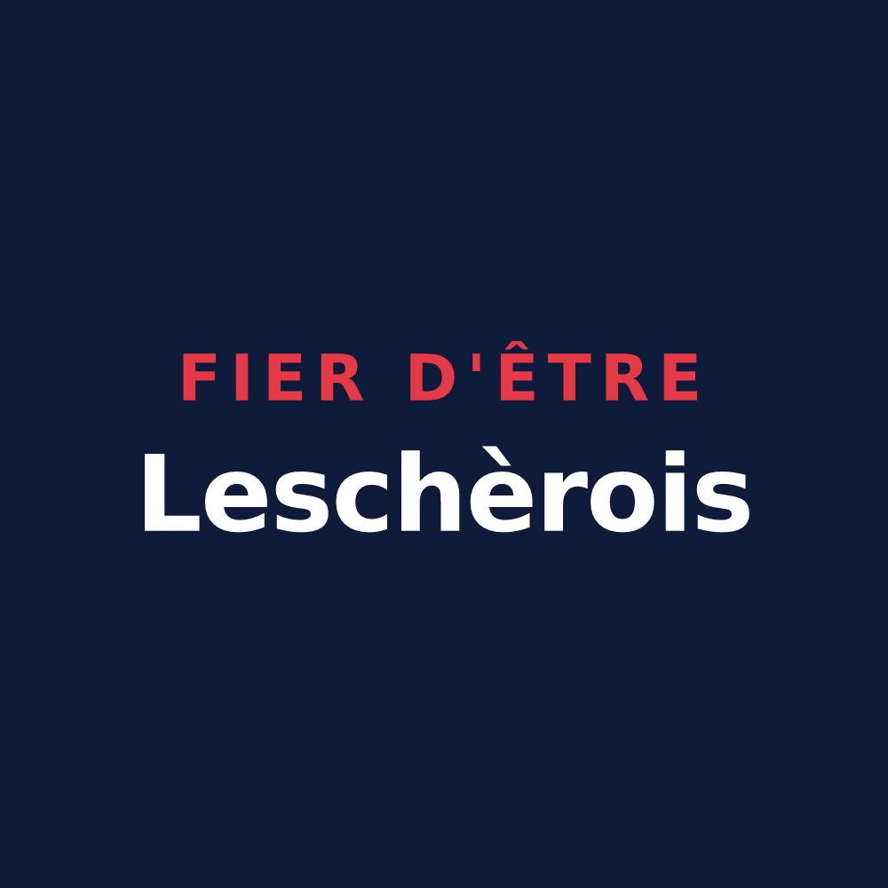 T-shirt « Fier d'être Leschèrois » — design pour Leschères-sur-le-Blaiseron