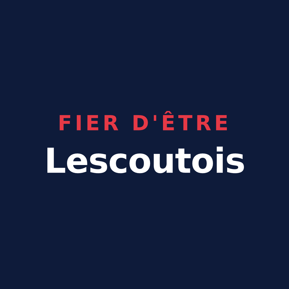 T-shirt « Fier d'être Lescoutois » — design pour Lescout