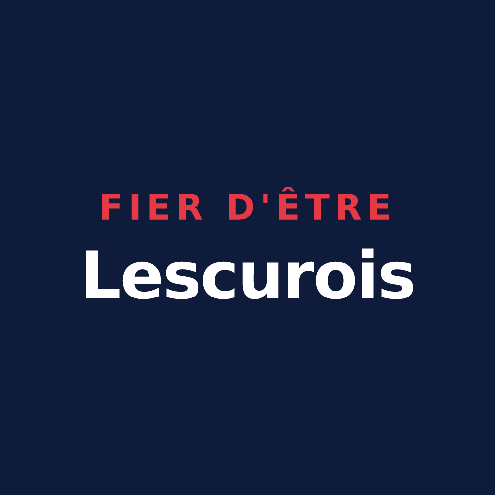 T-shirt « Fier d'être Lescurois » — design pour Lescure-Jaoul