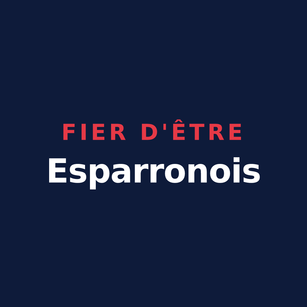 T-shirt « Fier d'être Esparronois » — design pour Lesparrou