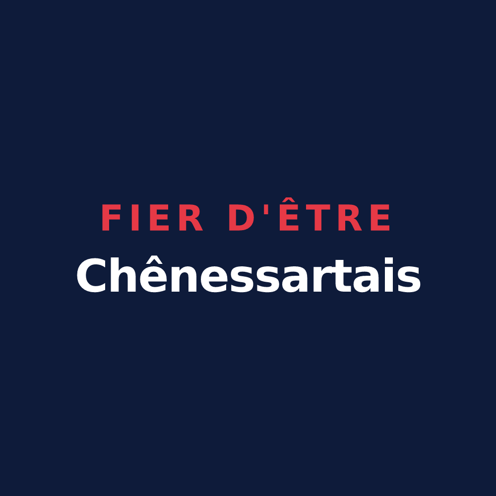 T-shirt « Fier d'être Chênessartais » — design pour Lessard-et-le-Chêne