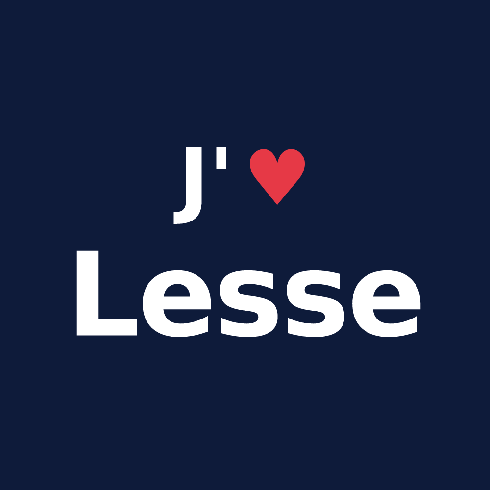 T-shirt personnalisé Lesse — design J'aime Lesse
