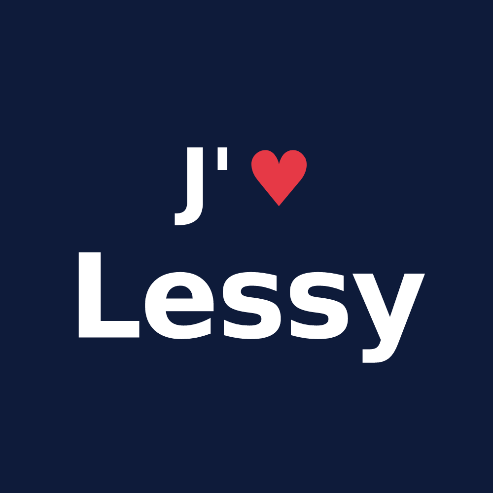 T-shirt personnalisé Lessy — design J'aime Lessy