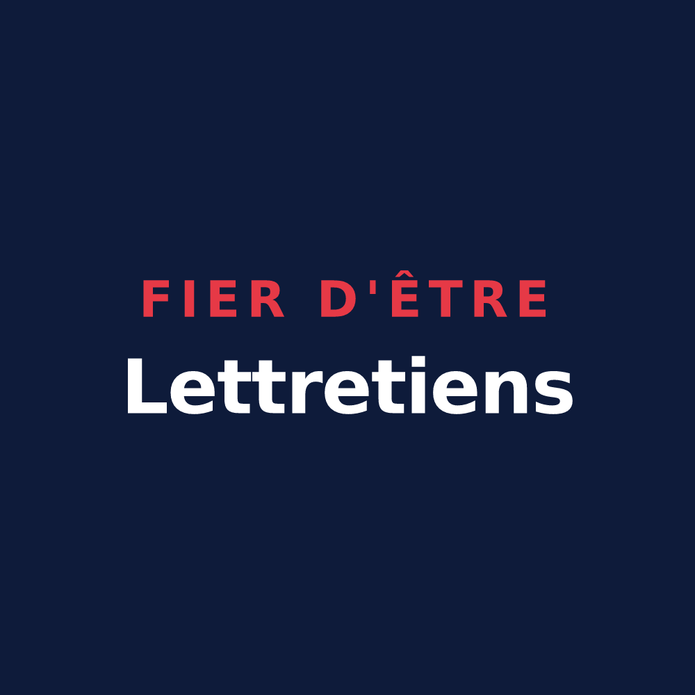 T-shirt « Fier d'être Lettretiens » — design pour Lettret