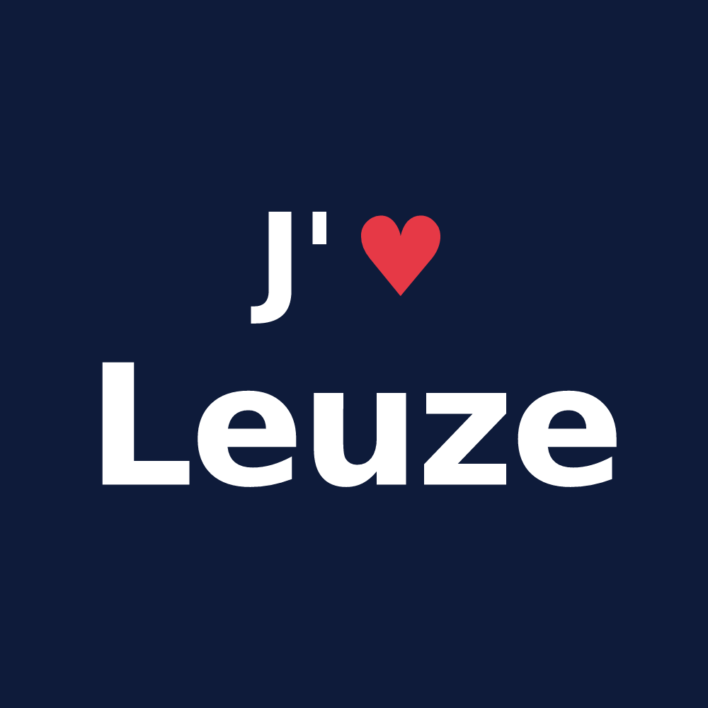 T-shirt personnalisé Leuze — design J'aime Leuze