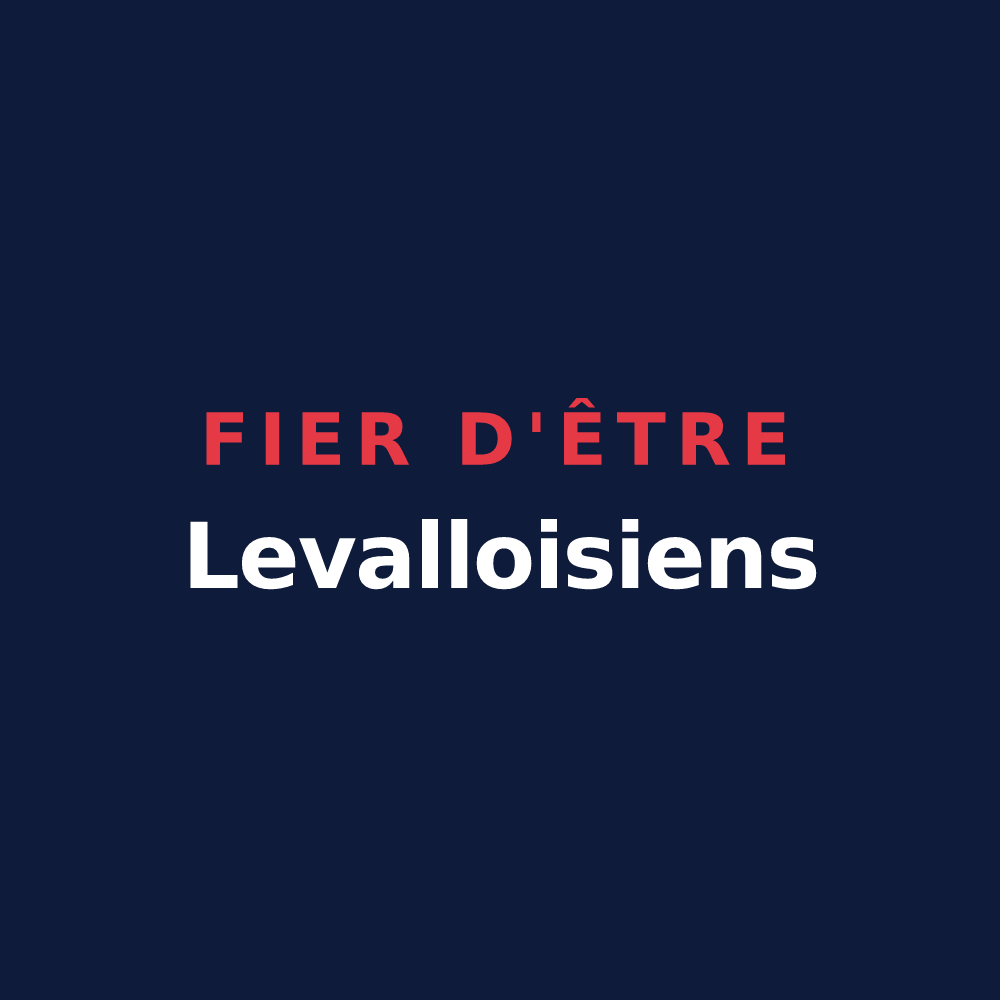 T-shirt « Fier d'être Levalloisiens » — design pour Levallois-Perret