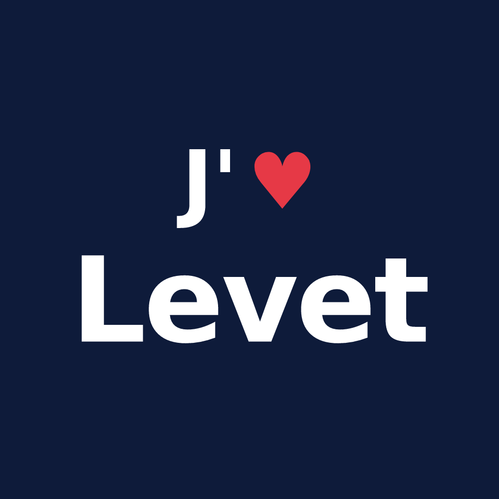 T-shirt personnalisé Levet — design J'aime Levet
