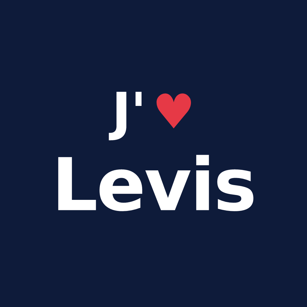 T-shirt personnalisé Levis — design J'aime Levis