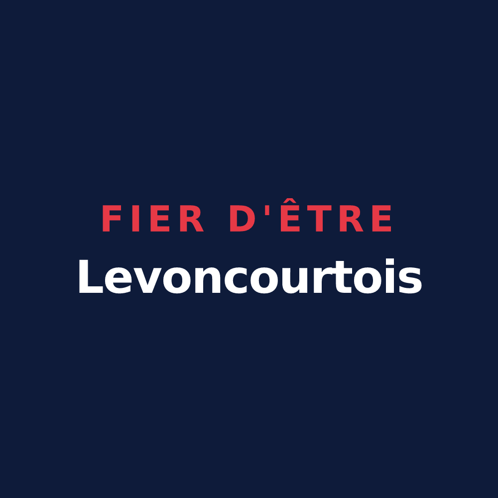 T-shirt « Fier d'être Levoncourtois » — design pour Levoncourt