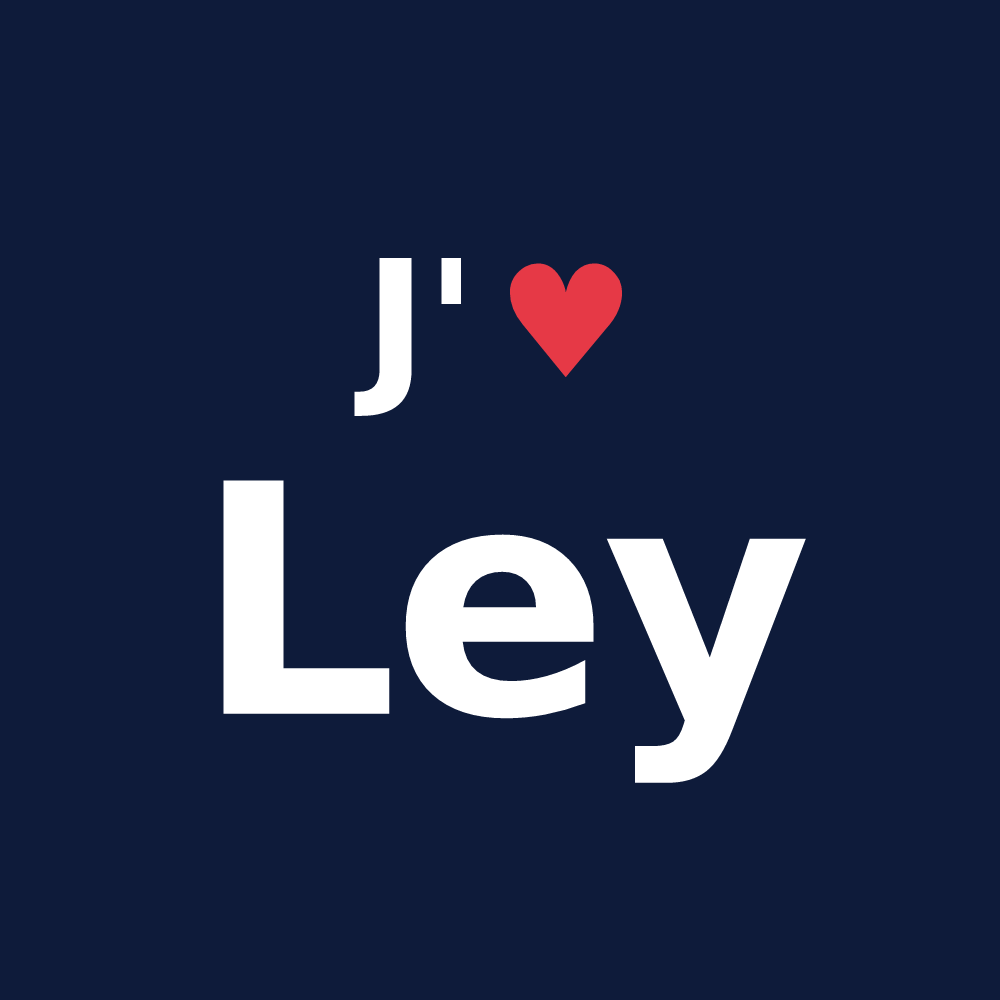 T-shirt personnalisé Ley — design J'aime Ley