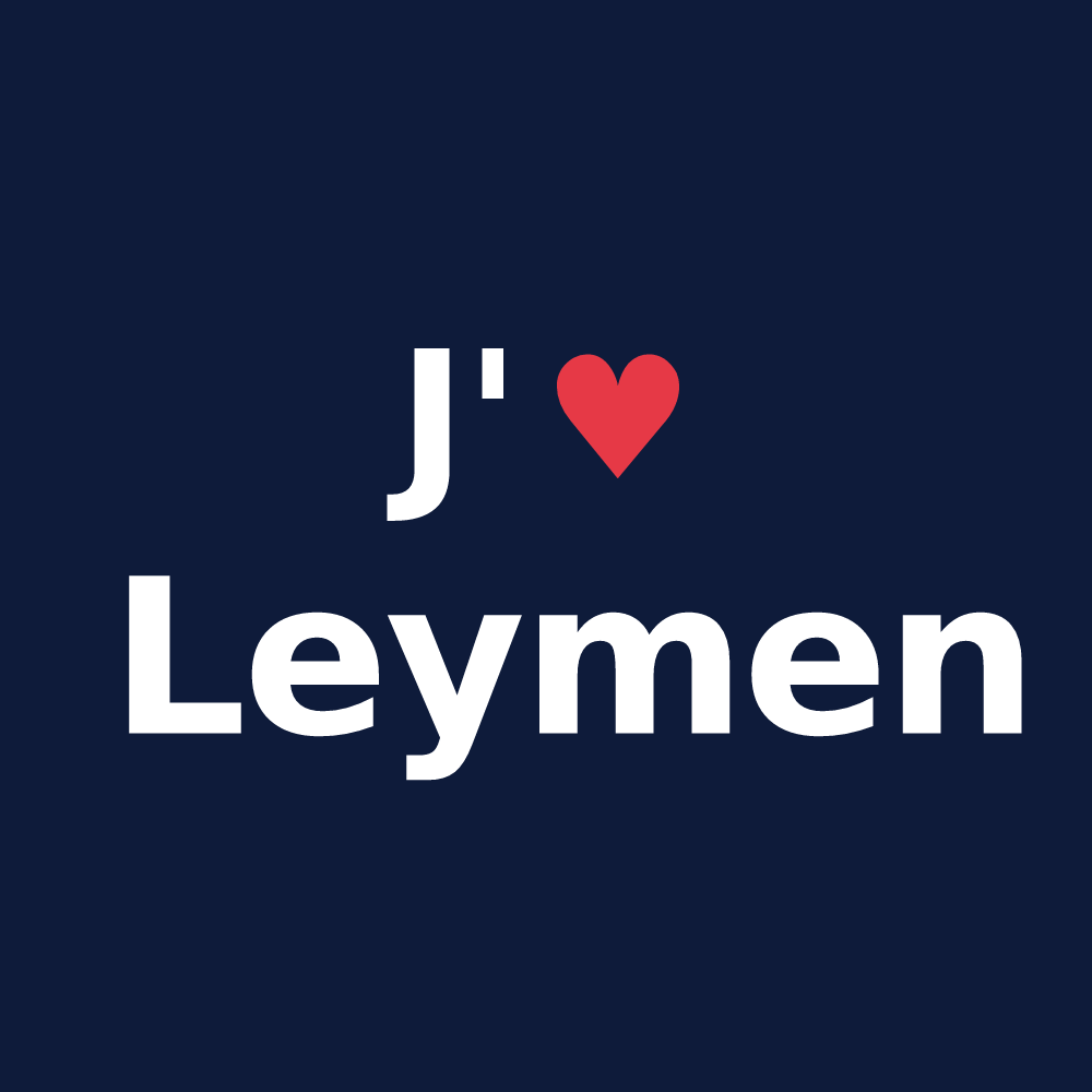 T-shirt personnalisé Leymen — design J'aime Leymen