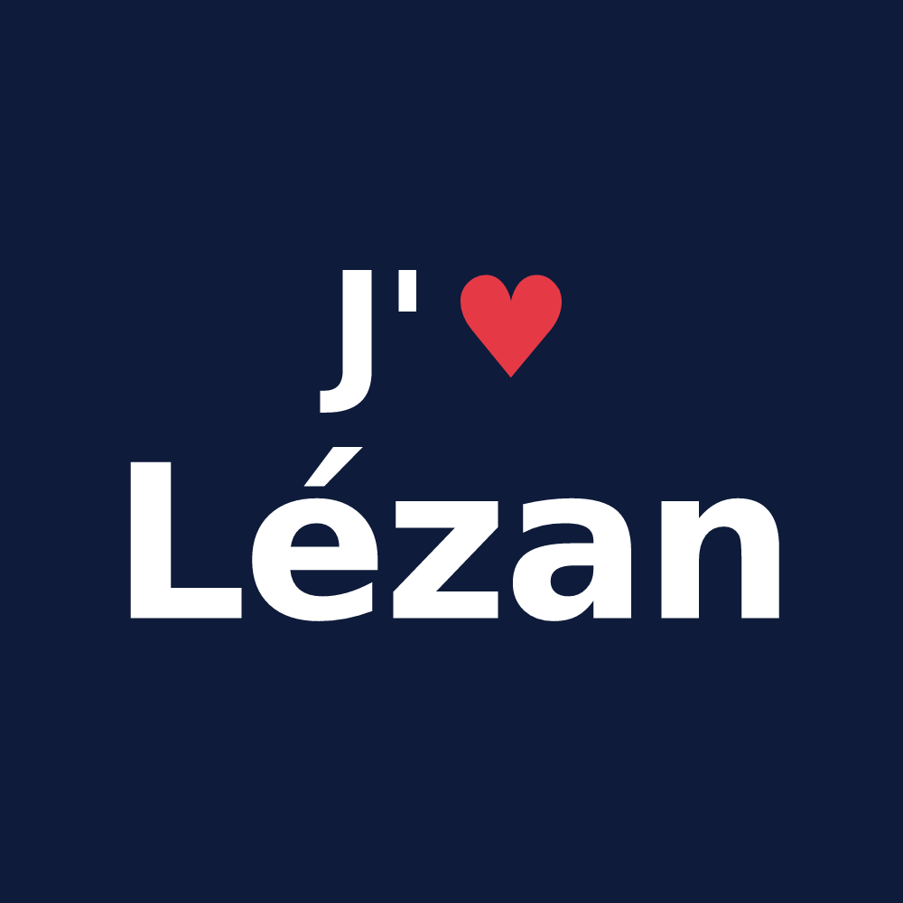 T-shirt personnalisé Lézan — design J'aime Lézan