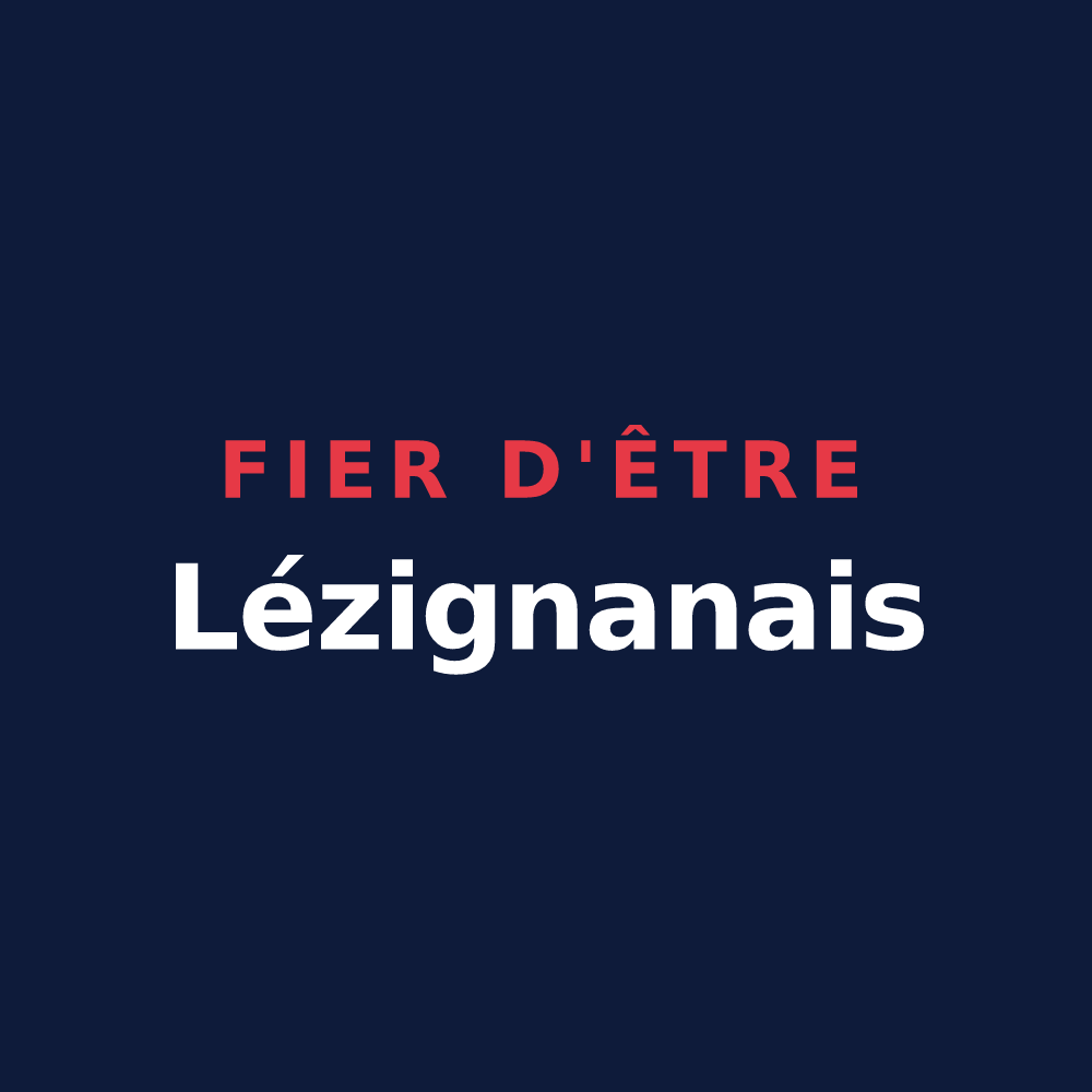 T-shirt « Fier d'être Lézignanais » — design pour Lézignan-Corbières