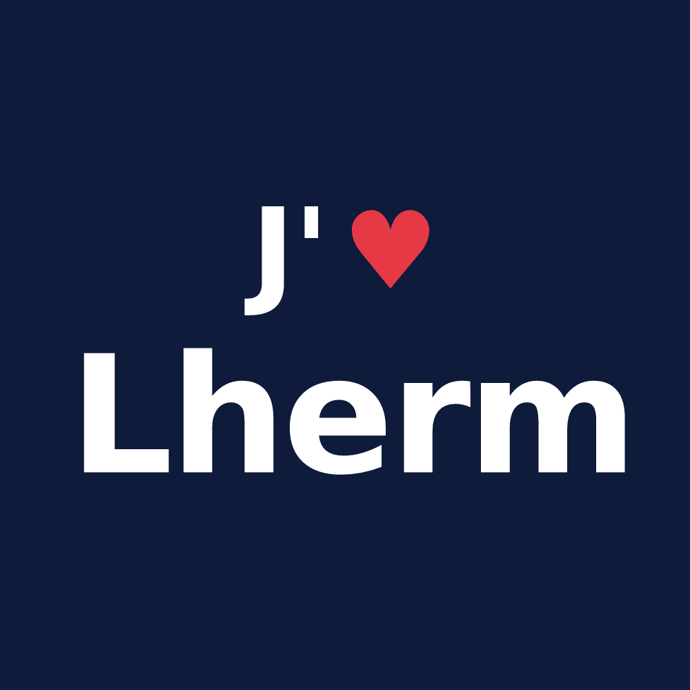 T-shirt personnalisé Lherm — design J'aime Lherm