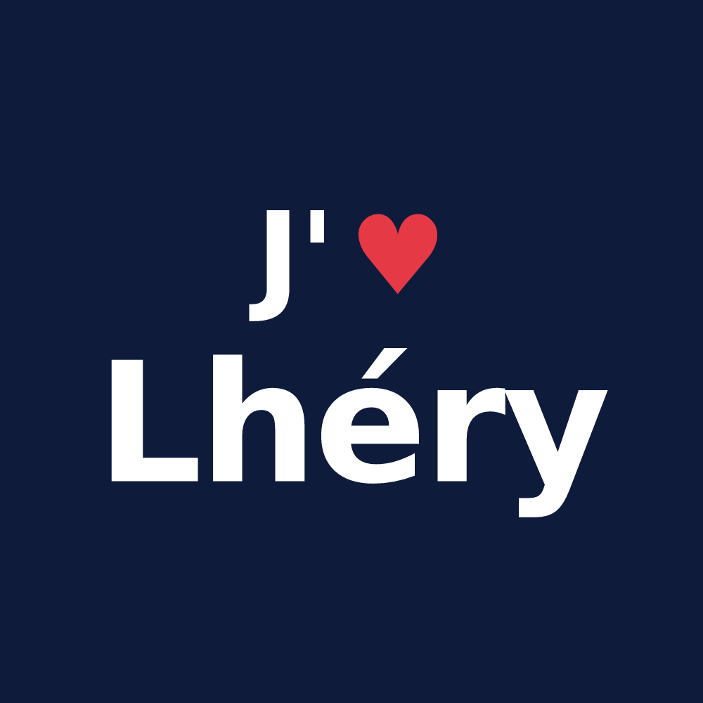 T-shirt personnalisé Lhéry — design J'aime Lhéry