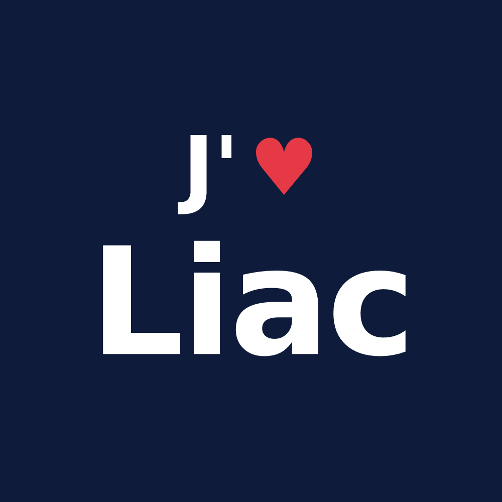T-shirt personnalisé Liac — design J'aime Liac